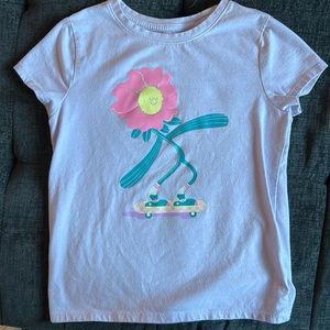 Girls Small Skater Flower Tee